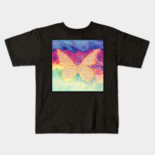 Butterfly in the sky Kids T-Shirt